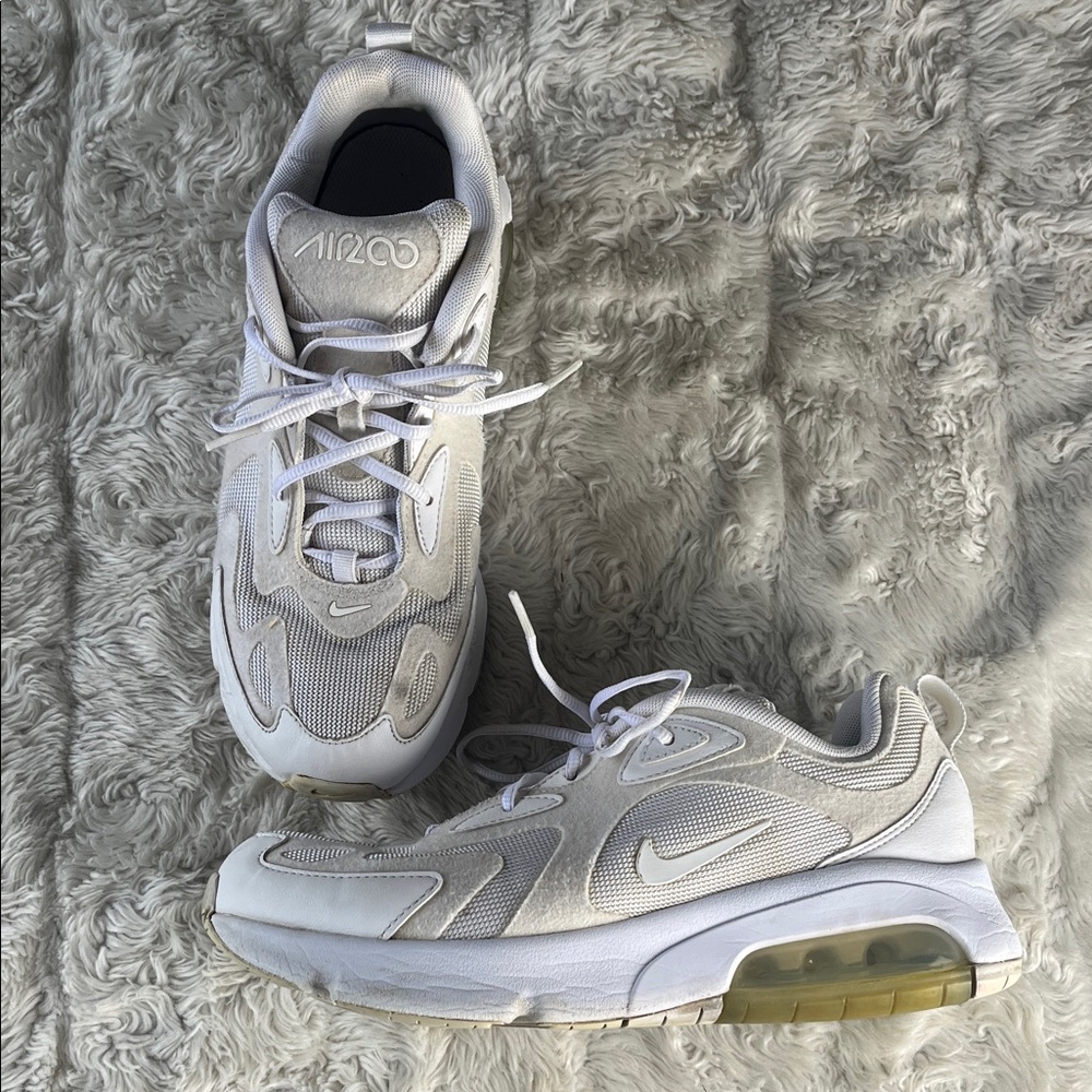 Nike Air Max White Sneakers Youth Size‎ 7Y